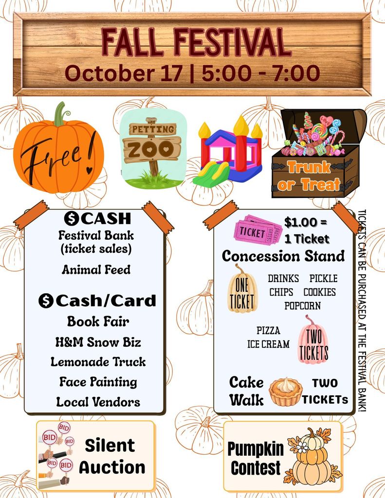 Fall Festival Reminder