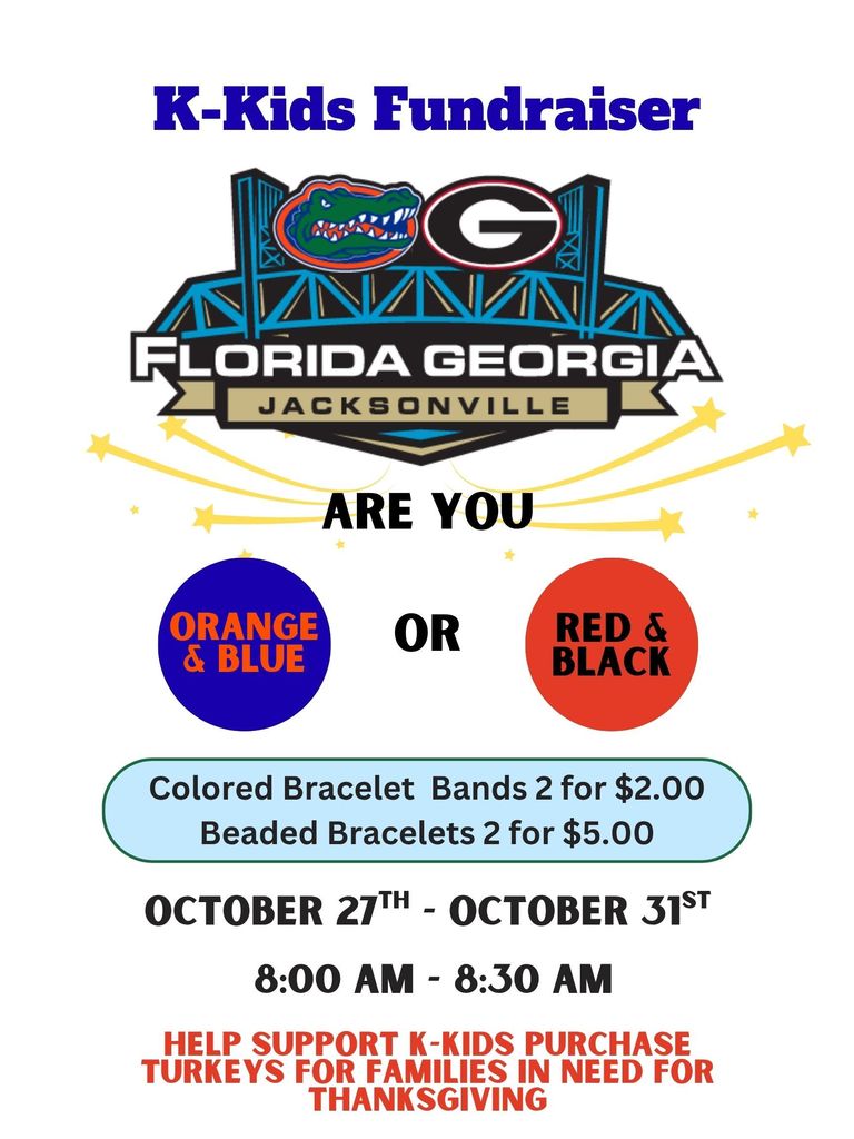 Purchase a bracelet to support K-kids to buy turkeys for families for Thanksgiving