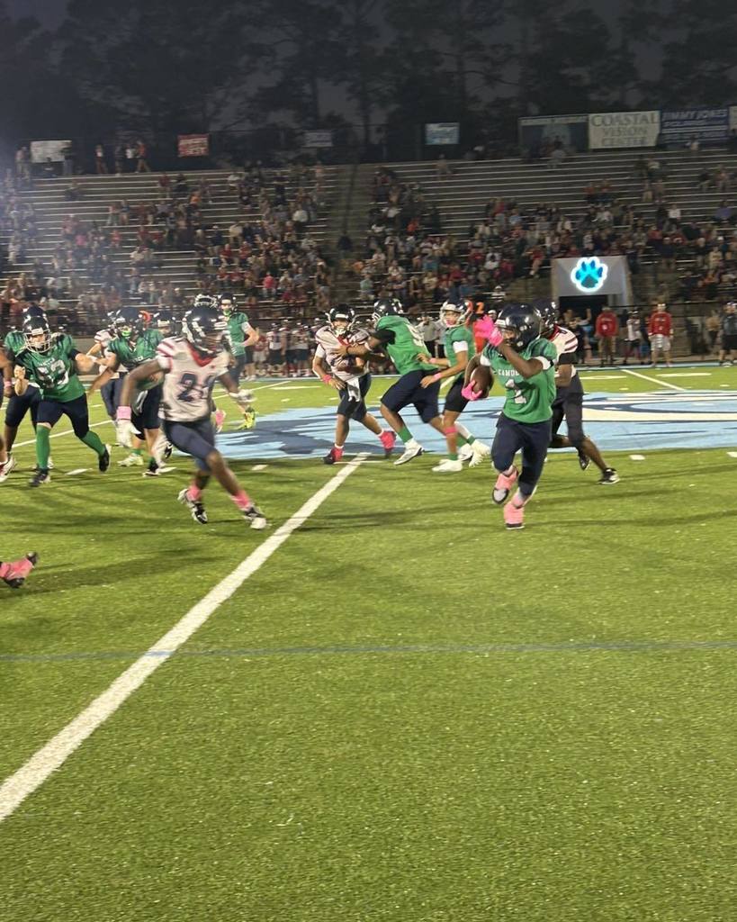 football players playing