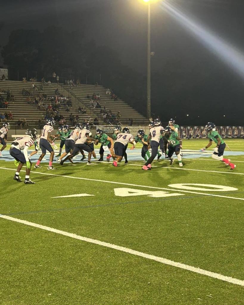 football players playing