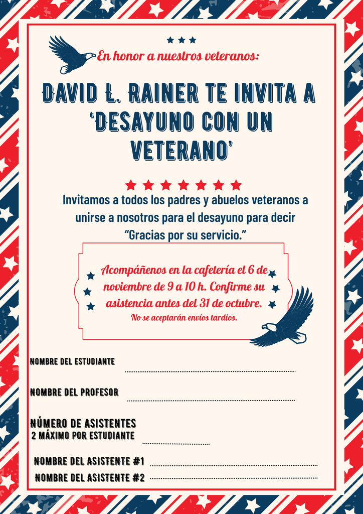 Breakfast with a Veteran - Spanish