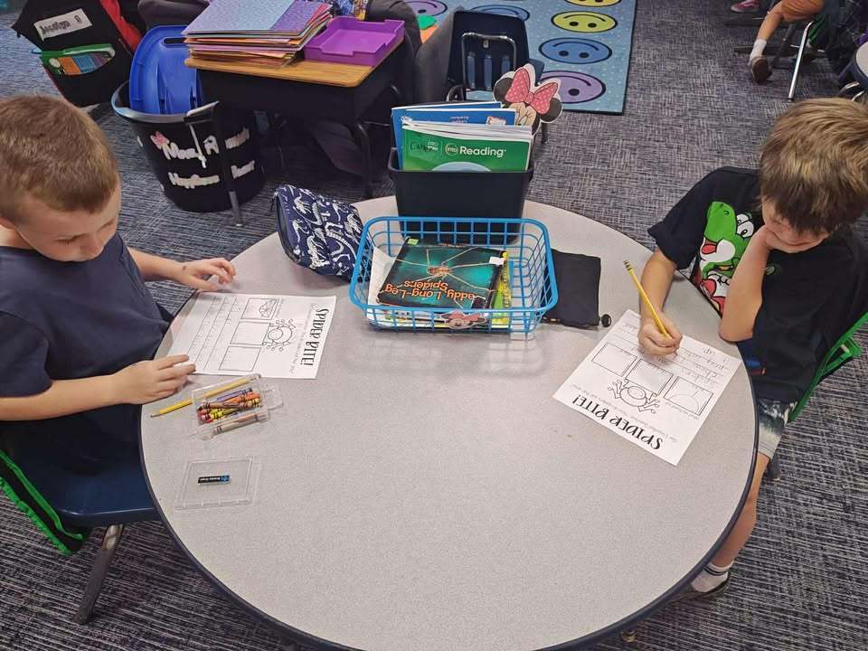 🕷 Spider Soup in First Grade! 🕸  Our first graders in Mrs. Renshaw’s class have been learning all about animal adaptations and what animals need to survive! Last Friday, students participated in a hands-on science experiment to simulate how spiders liquify their prey before eating.  The bowl acted as the spider’s web, the sugar cube was the “prey,” and the water represented the spider’s special digestive enzymes (or as the kids called it… spider slobber! 😄).  Learning is so much more fun when we can see it and try it! 🧠✨ Way to go, Eagles! 💙  #WeAreEagles #SESEaglesSoar #SpiderSoup #FirstGrade