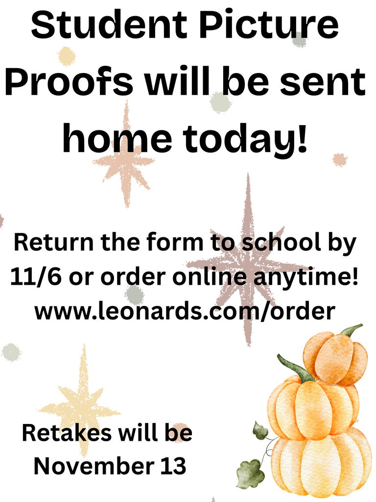 proofs sent home today