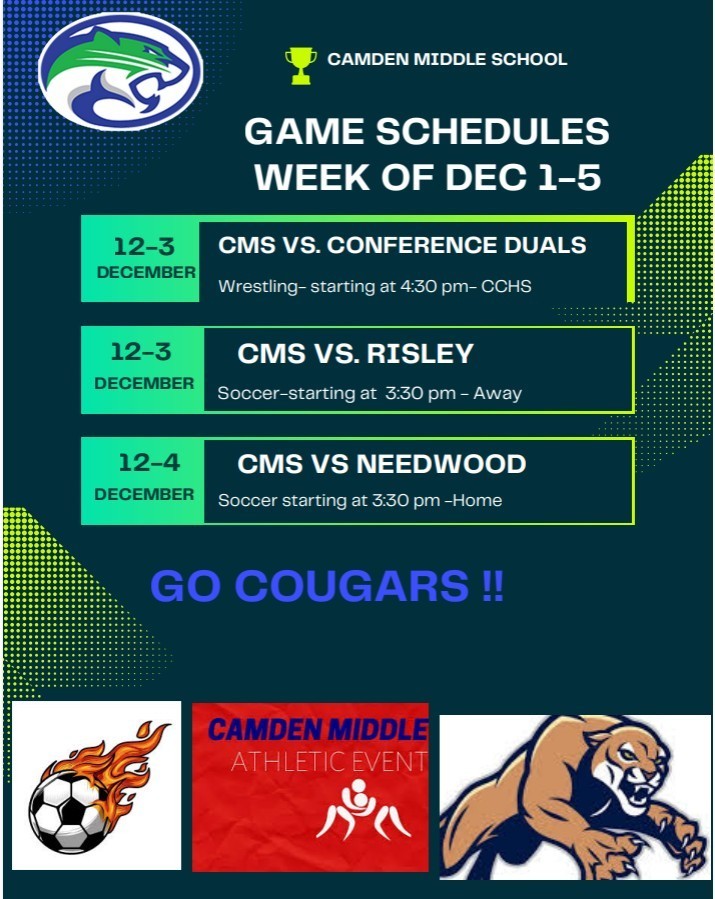 CMS Athletic Schedule