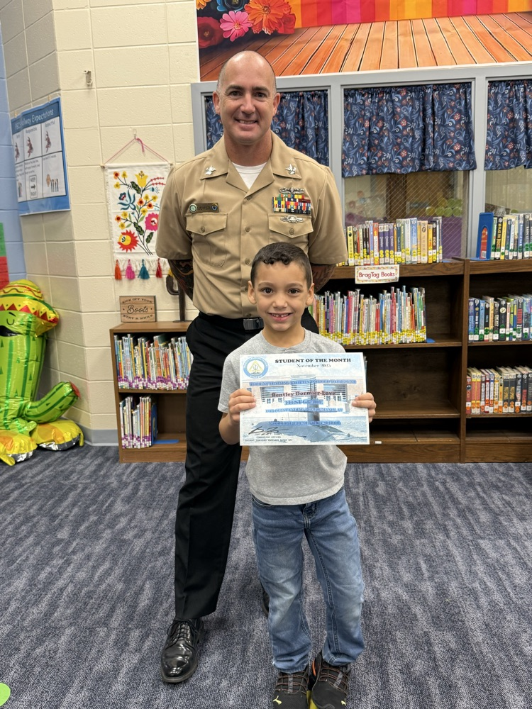 1st grade student of the month