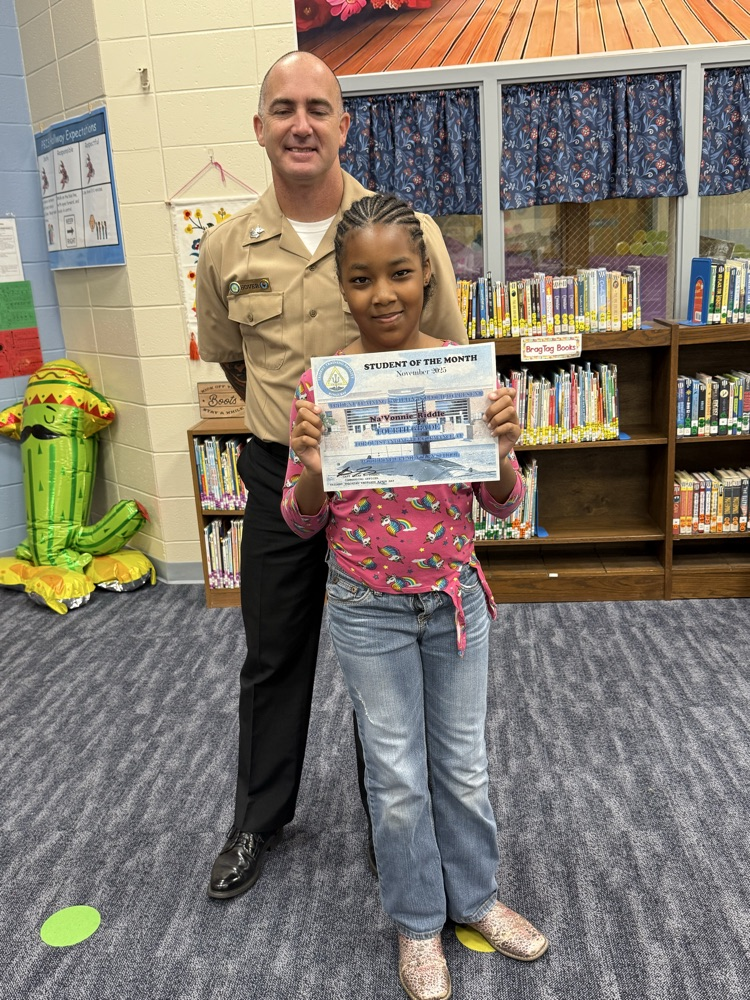 4th grade student of the month