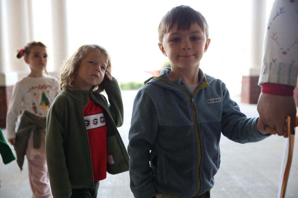 Students attending dance recital