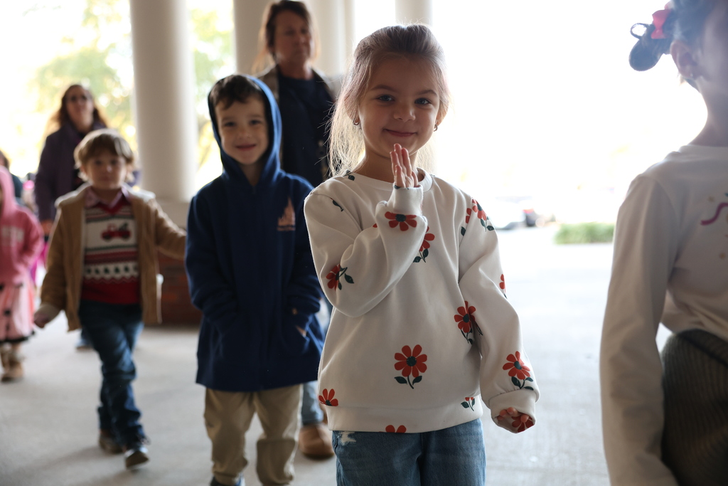 Students attending dance recital