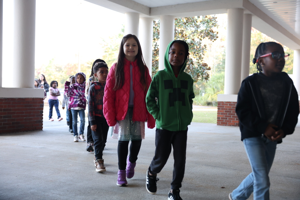 Students attending dance recital