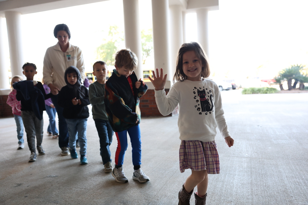 Students attending dance recital