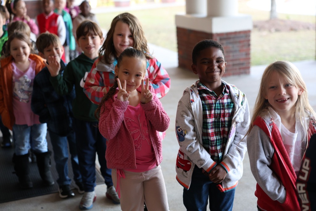 Students in line to see the nutcracker
