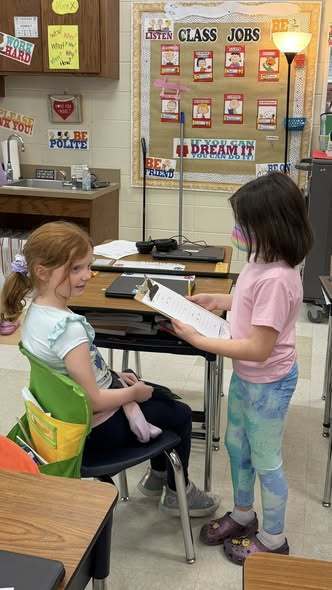 students working on project