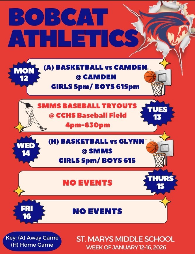 SMMS Athletic Schedule