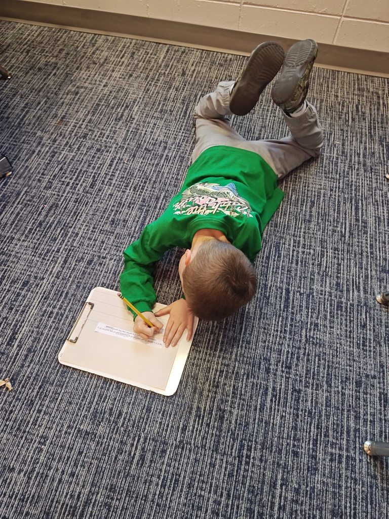 boy working on his reflection.