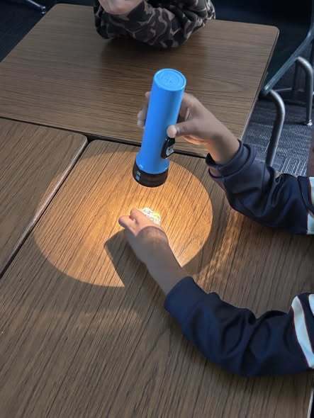 students experimenting