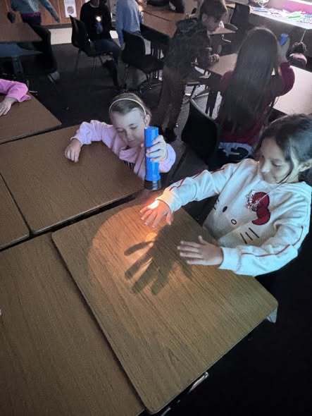 students experimenting