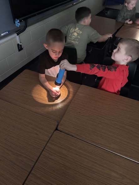 students experimenting