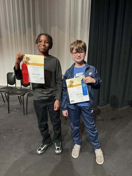 district spelling bee overall winner and runner-up