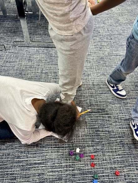 Students doing assignment