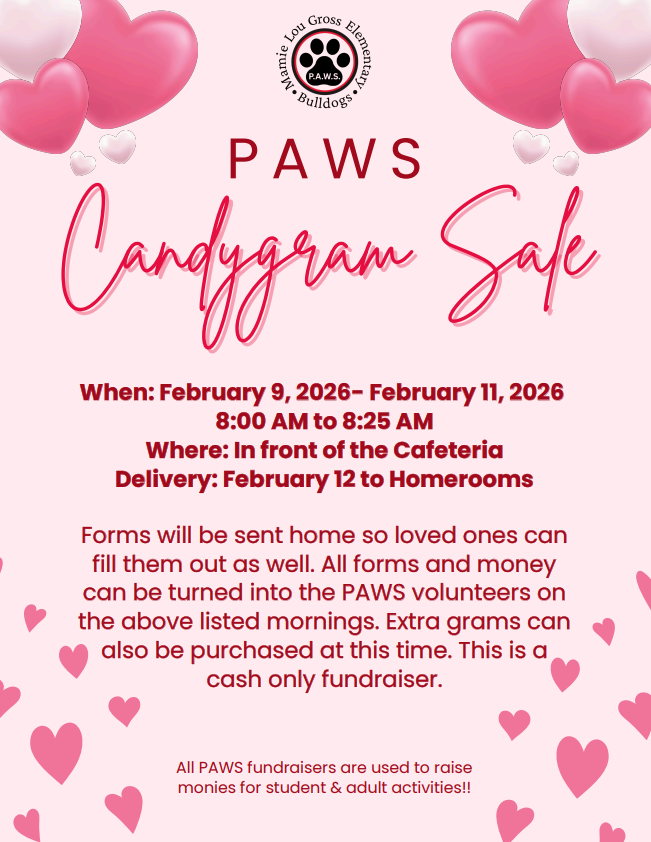 PAWS Candy Grams