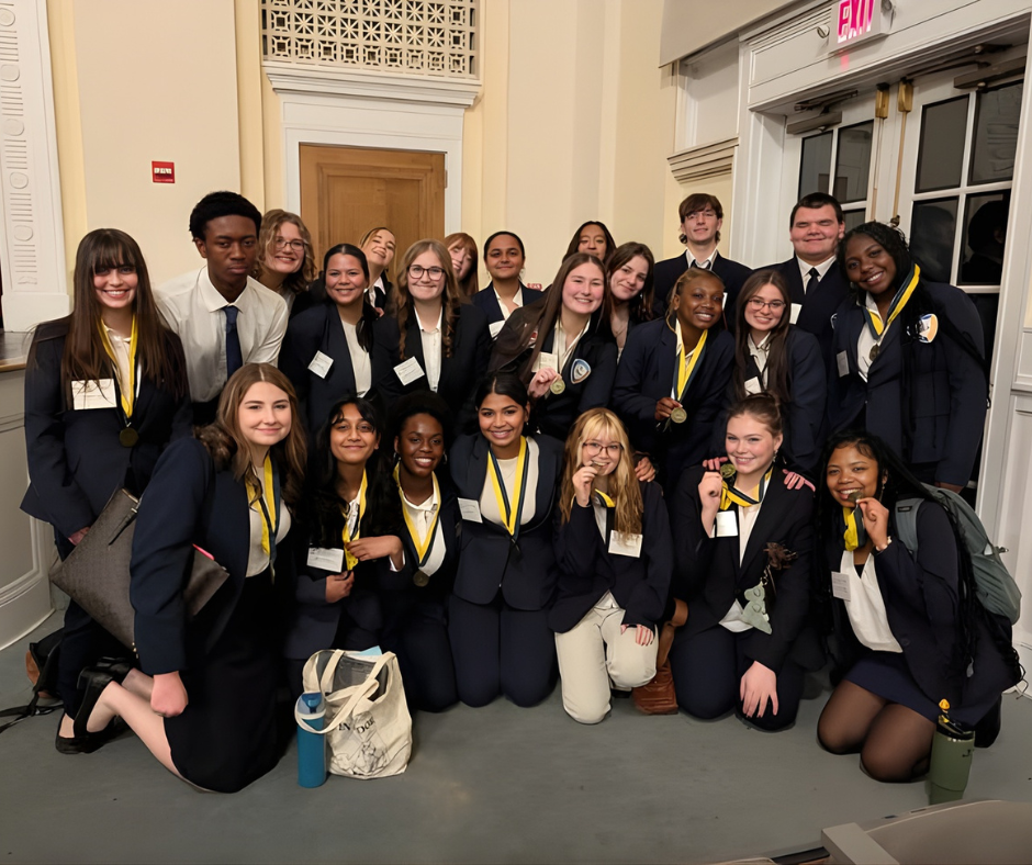 fbla students at region competition