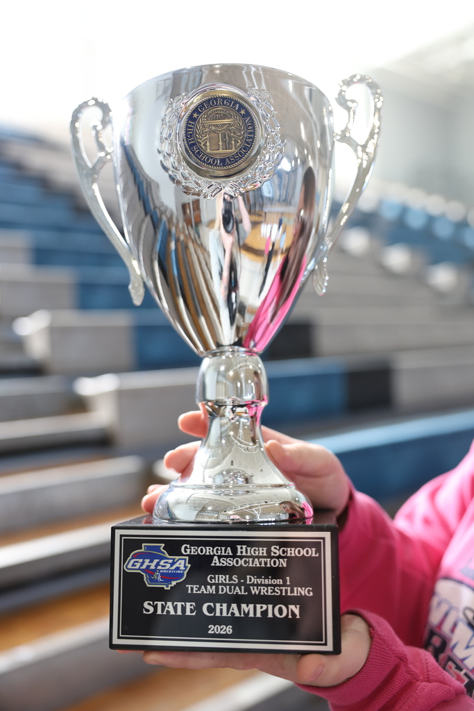girls wrestling state championship trophy