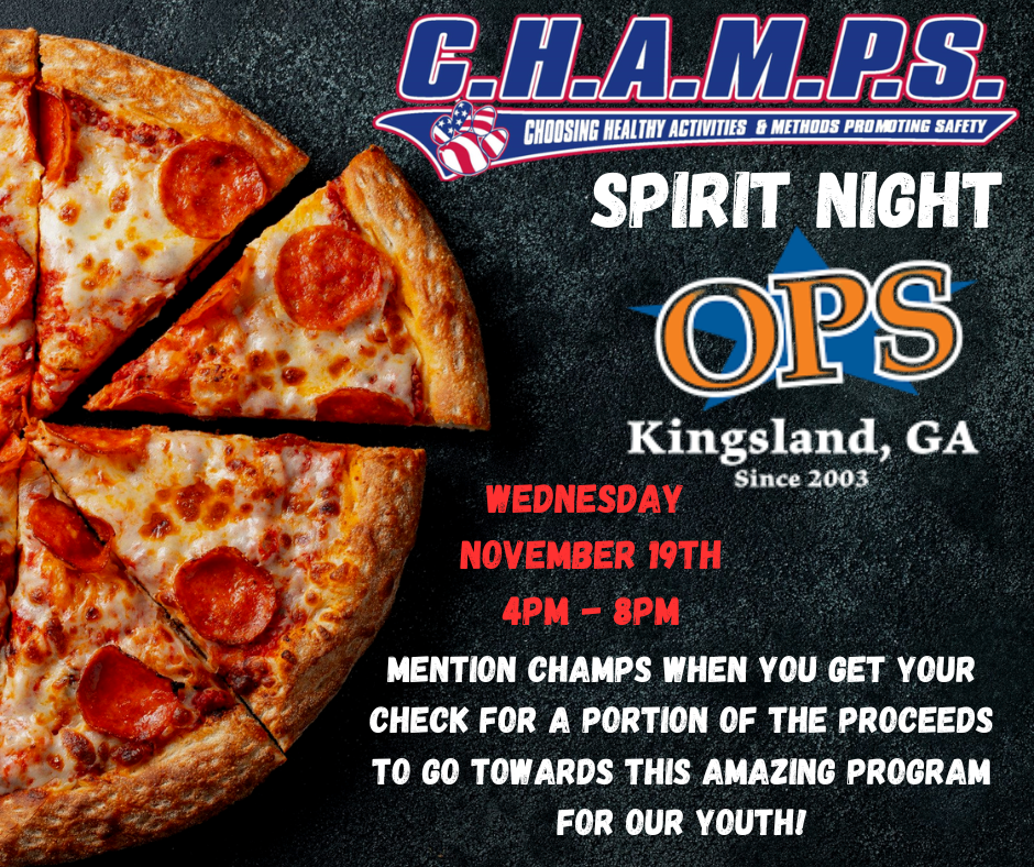 CHAMPS Spirit Night - Ops