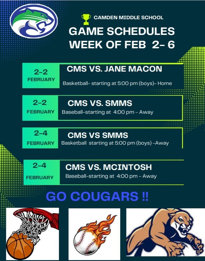 CMS Athletic Schedule