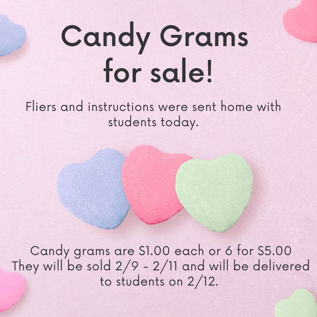 candy grams for sale 2/9 - 2/11