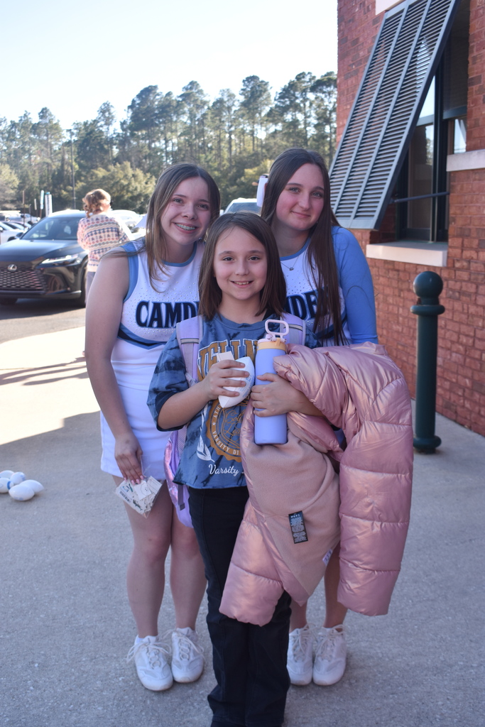 cchs cheerleader with SMES students