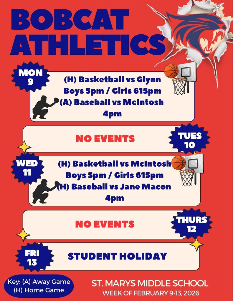 SMMS Athletic Schedule