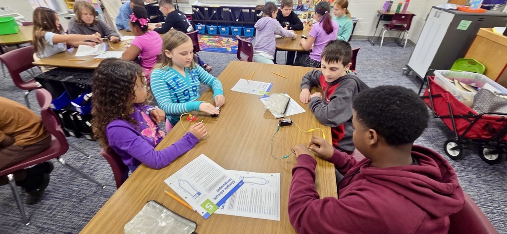 students working on project