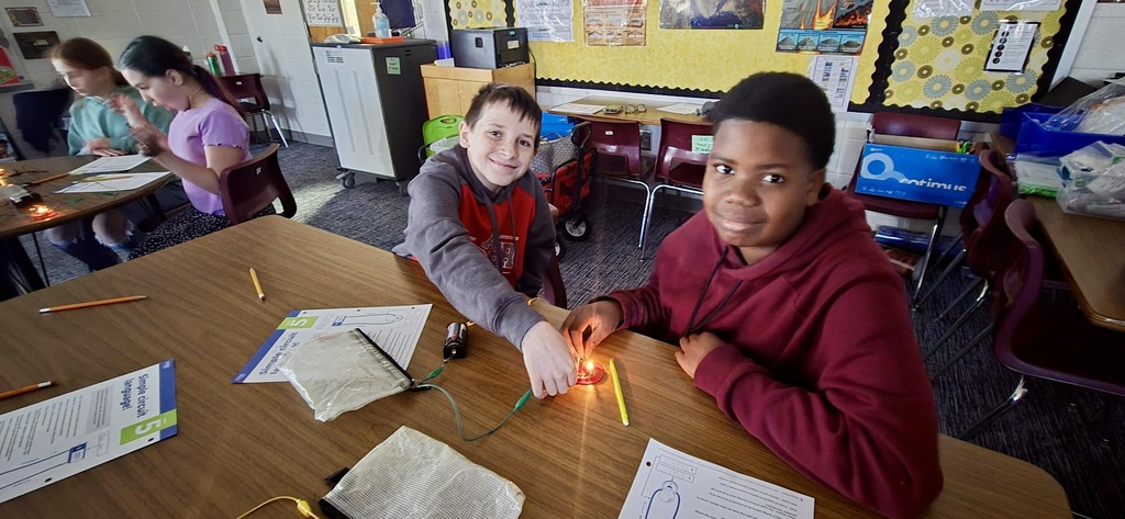 students working on project