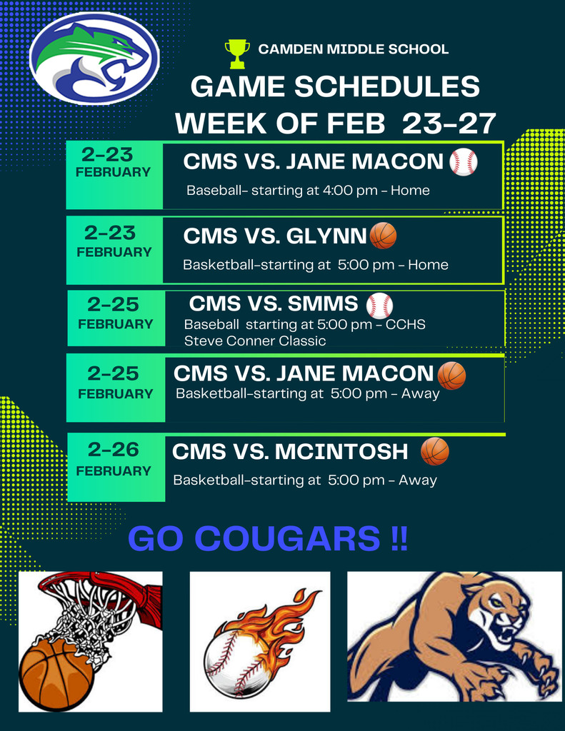 CMS Athletic Schedule