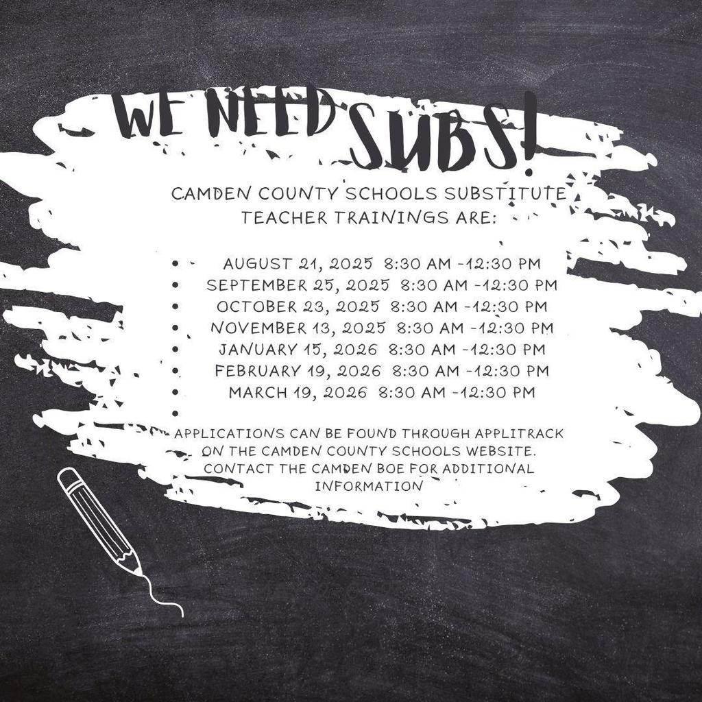 Substitute Trainings