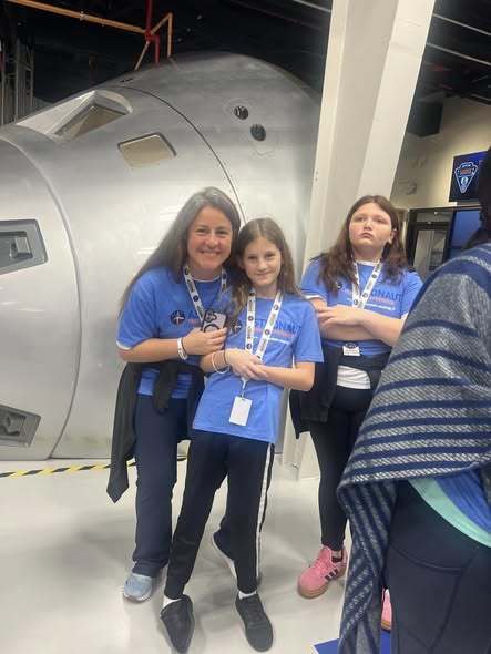 students exploring the Kennedy Space Center