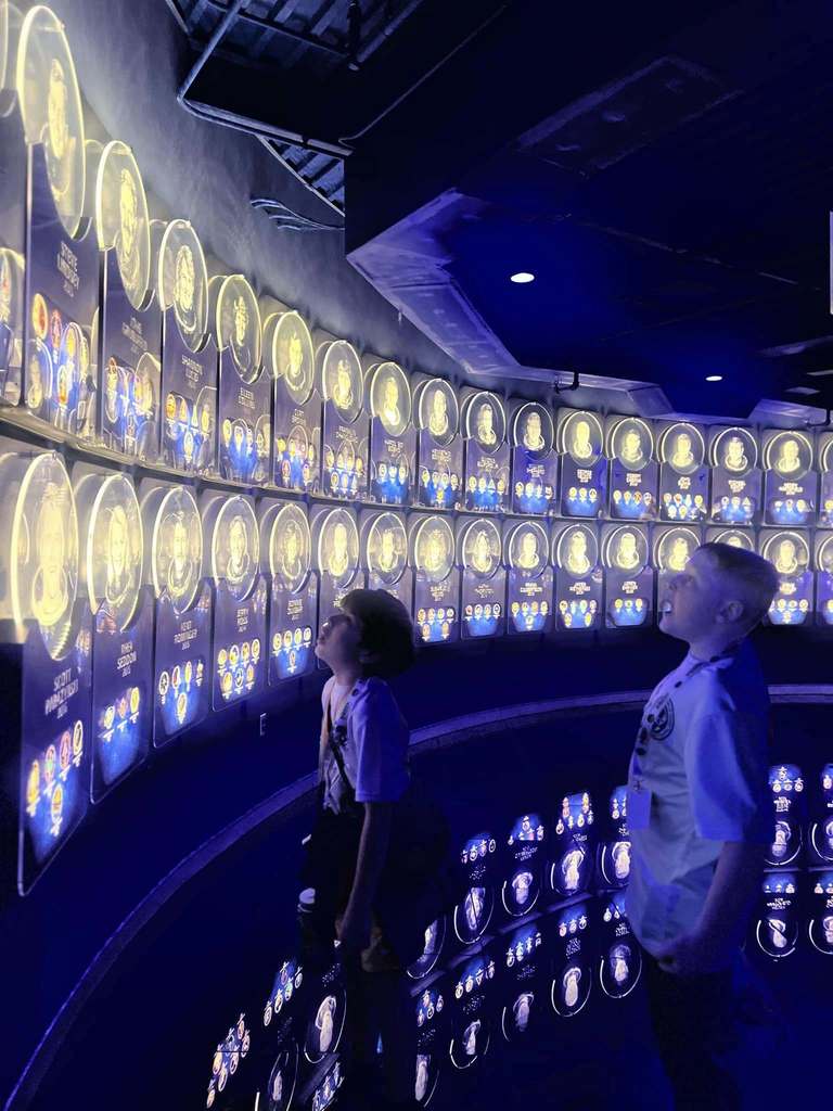 students exploring the Kennedy Space Center