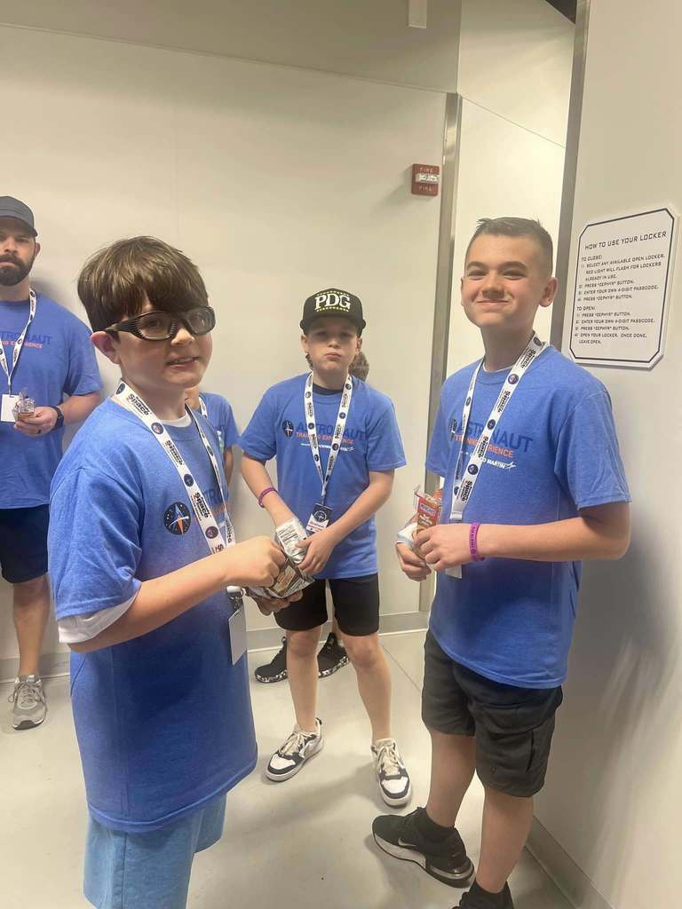 students exploring the Kennedy Space Center