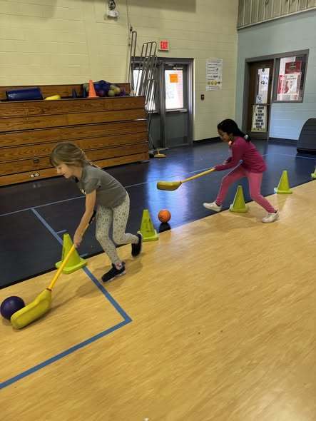 students in gym class