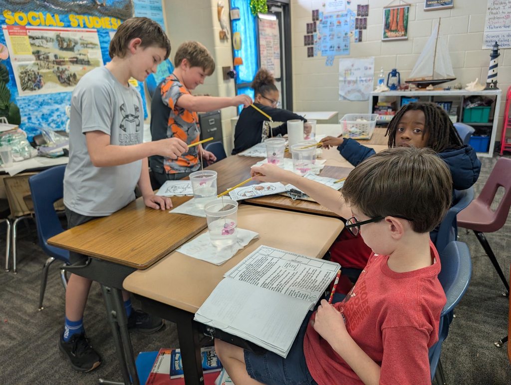 students doing assignment