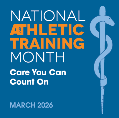 national athletic training month graphic