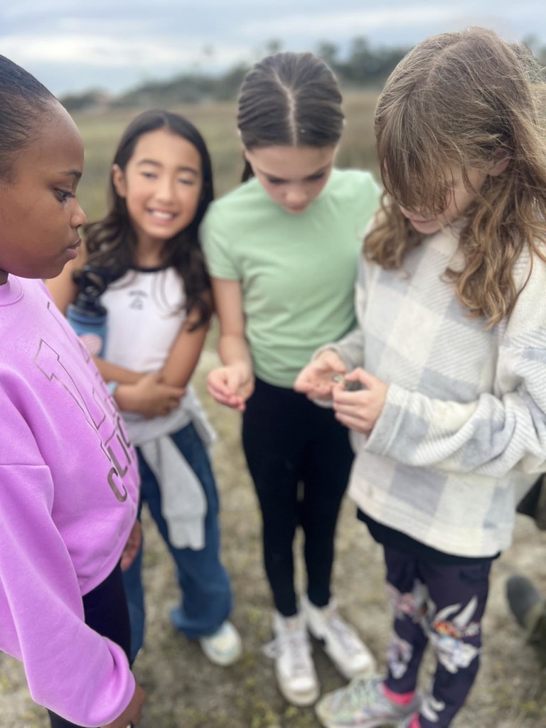 students collecting thins at jekyll island