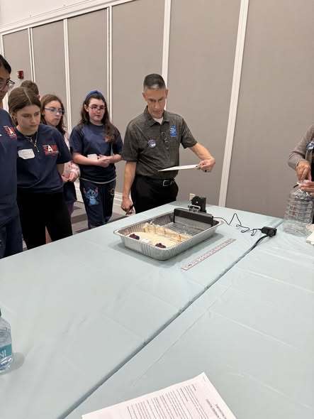 students at work doing their competition