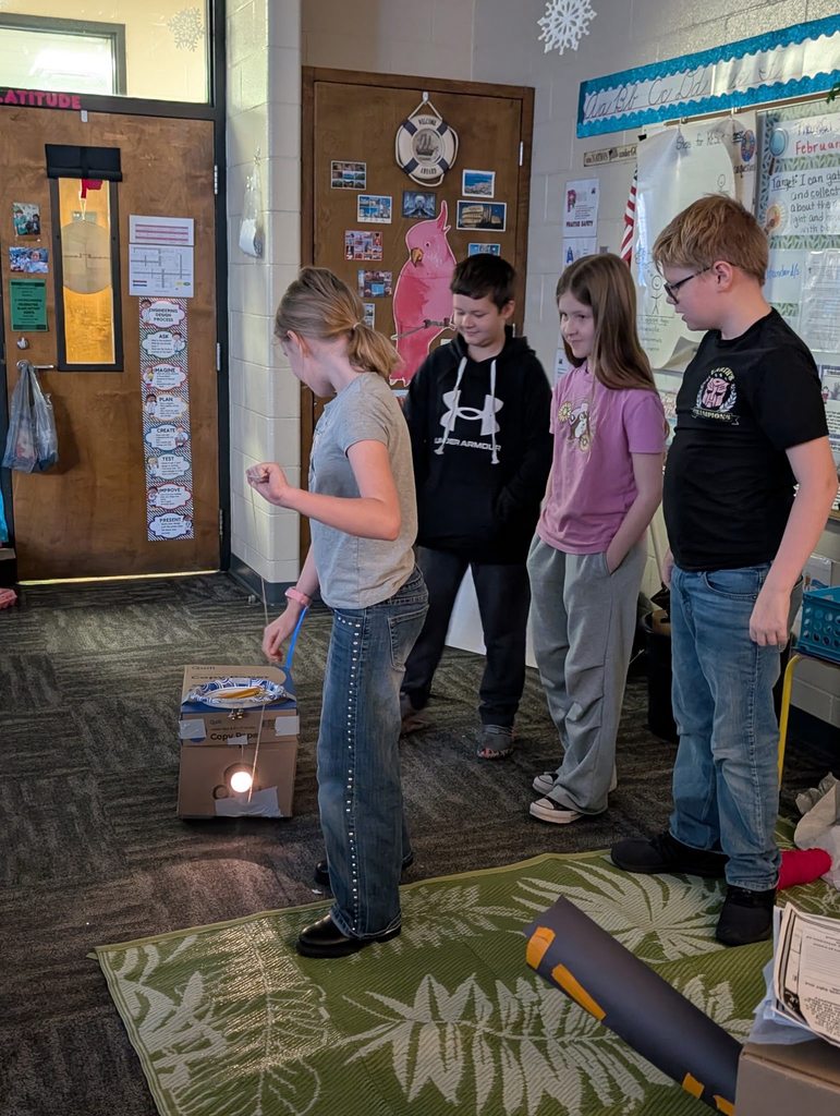 students doing experiment