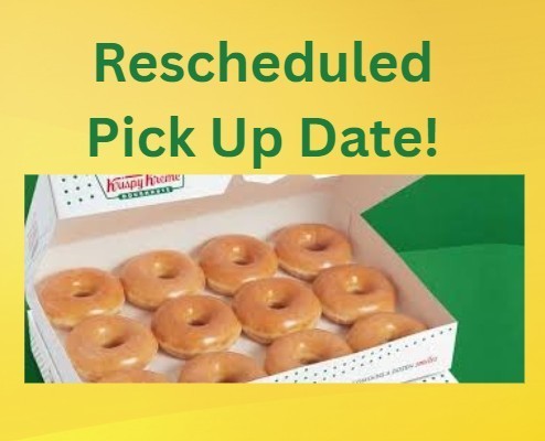 Doughnut Pickup Date Change