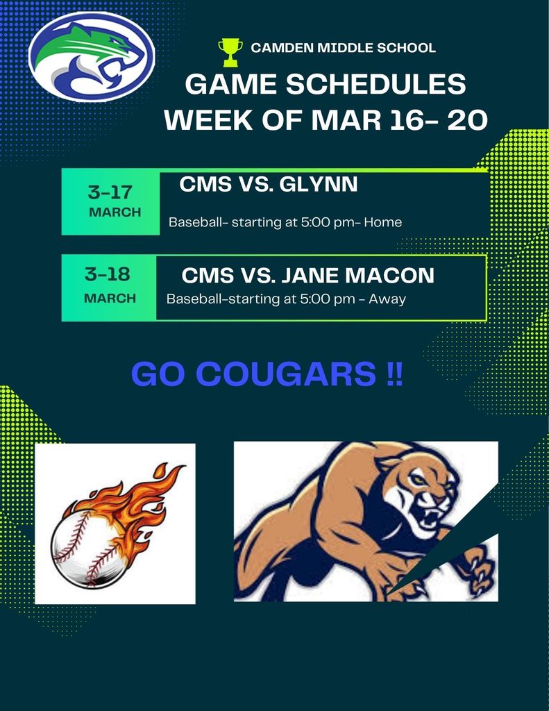 CMS Athletic Schedule