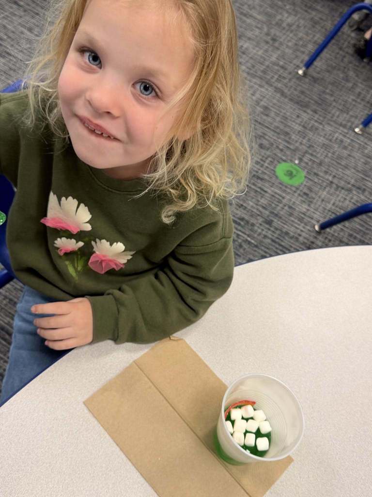 students enjoying their snack