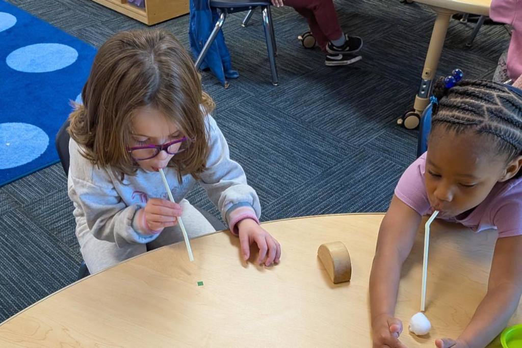 students doing project