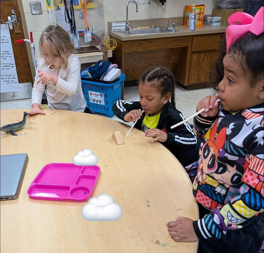 students doing project