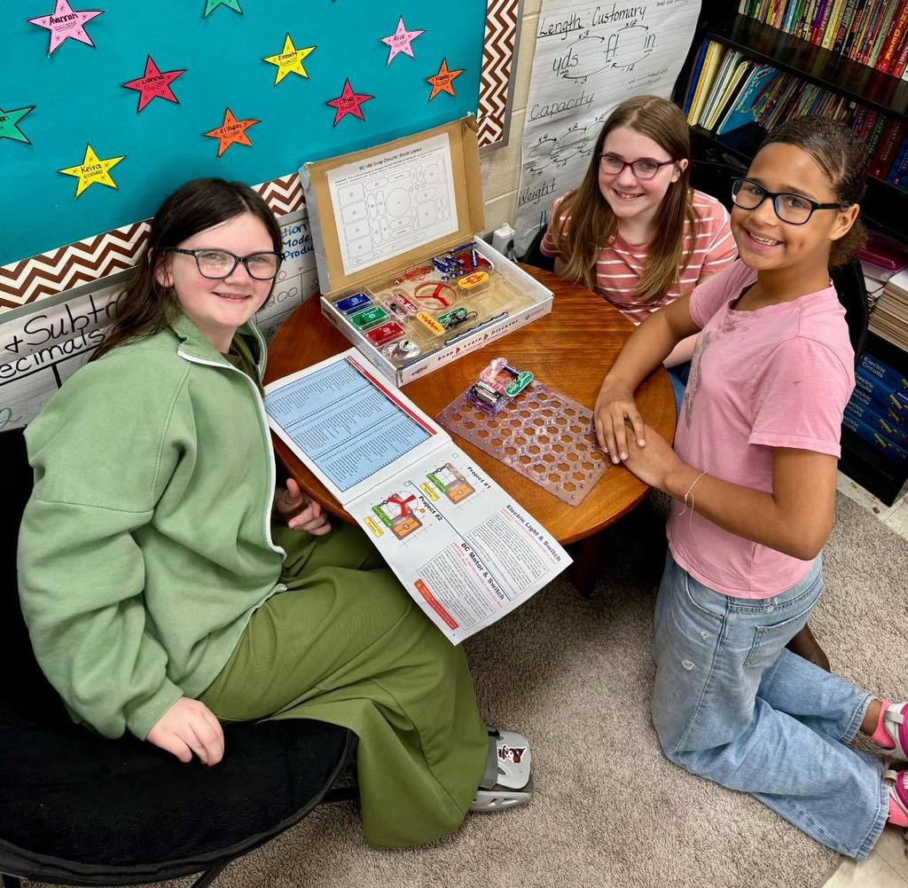 students doing project